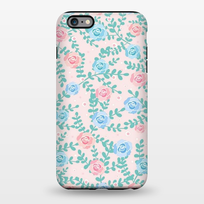 iPhone 6/6s plus StrongFit Pink blue roses by Jms