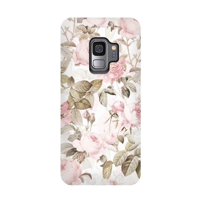Galaxy S9 StrongFit Pastel Vintage Roses by  Utart