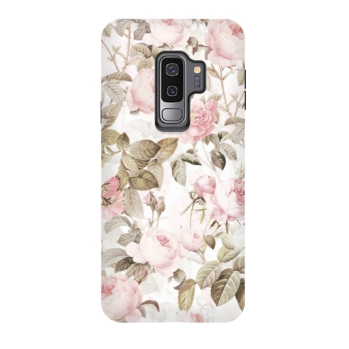 Galaxy S9 plus StrongFit Pastel Vintage Roses by  Utart