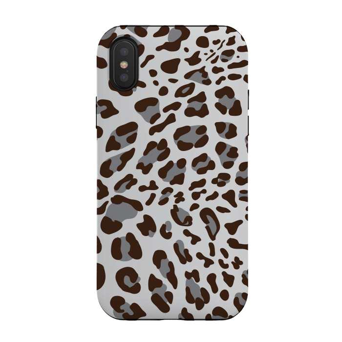 iPhone Xs / X StrongFit Leopard Texture 3 by Bledi