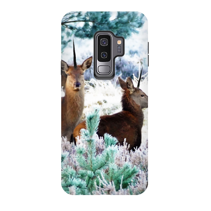 Galaxy S9 plus StrongFit Unicorn Deer by Uma Prabhakar Gokhale