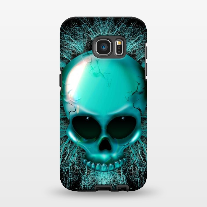 Galaxy S7 EDGE StrongFit Ghost Skull Hologram by BluedarkArt