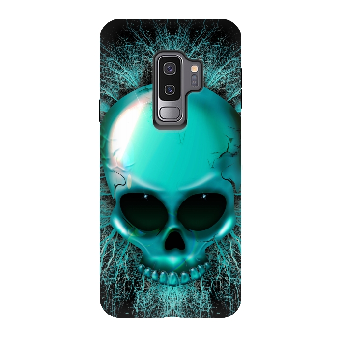 Galaxy S9 plus StrongFit Ghost Skull Hologram by BluedarkArt