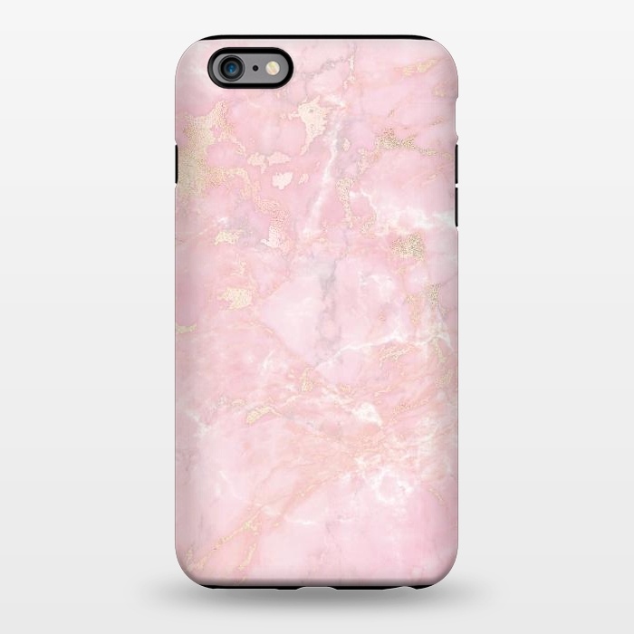 iPhone 6/6s plus StrongFit Delicate Rose Gold Metal on Light Pink Marble by  Utart