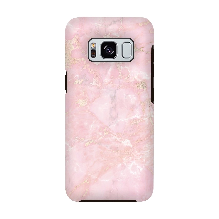 Galaxy S8 StrongFit Delicate Rose Gold Metal on Light Pink Marble by  Utart