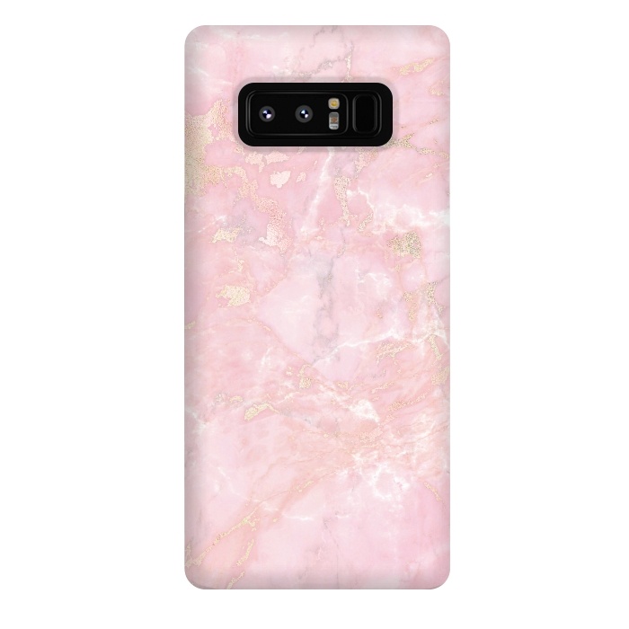 Galaxy Note 8 StrongFit Delicate Rose Gold Metal on Light Pink Marble by  Utart