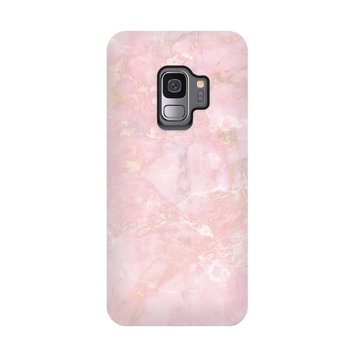 Galaxy S9 StrongFit Delicate Rose Gold Metal on Light Pink Marble by  Utart