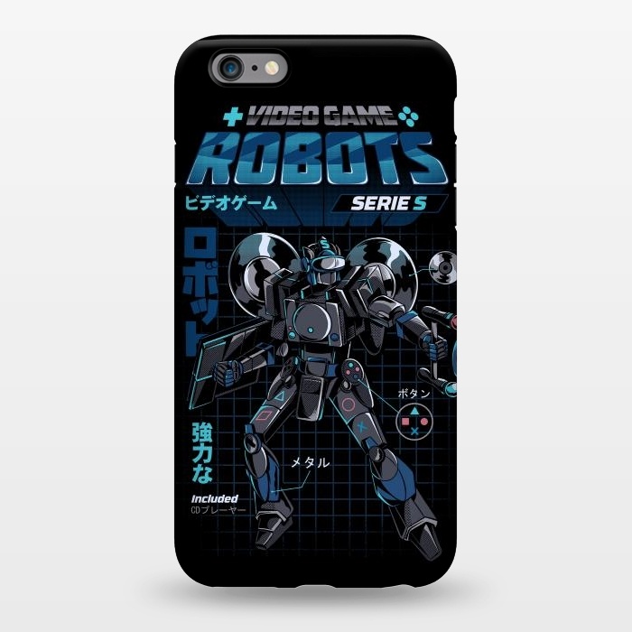 iPhone 6/6s plus StrongFit Video Game Robot - Model S by Ilustrata