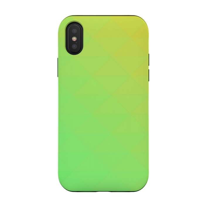 iPhone Xs / X StrongFit yellow green shades by MALLIKA