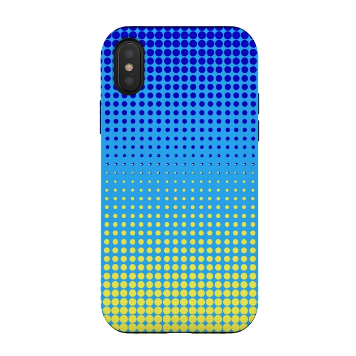 iPhone Xs / X StrongFit yellow blue shades by MALLIKA