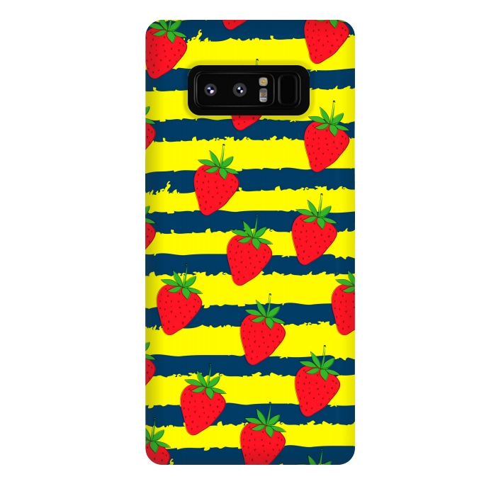 Galaxy Note 8 StrongFit summer strawberry pattern by MALLIKA