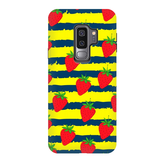 Galaxy S9 plus StrongFit summer strawberry pattern by MALLIKA