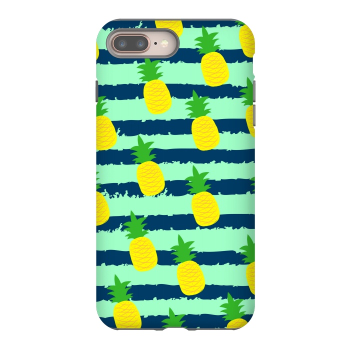 iPhone 7 plus StrongFit summer pineapple pattern by MALLIKA