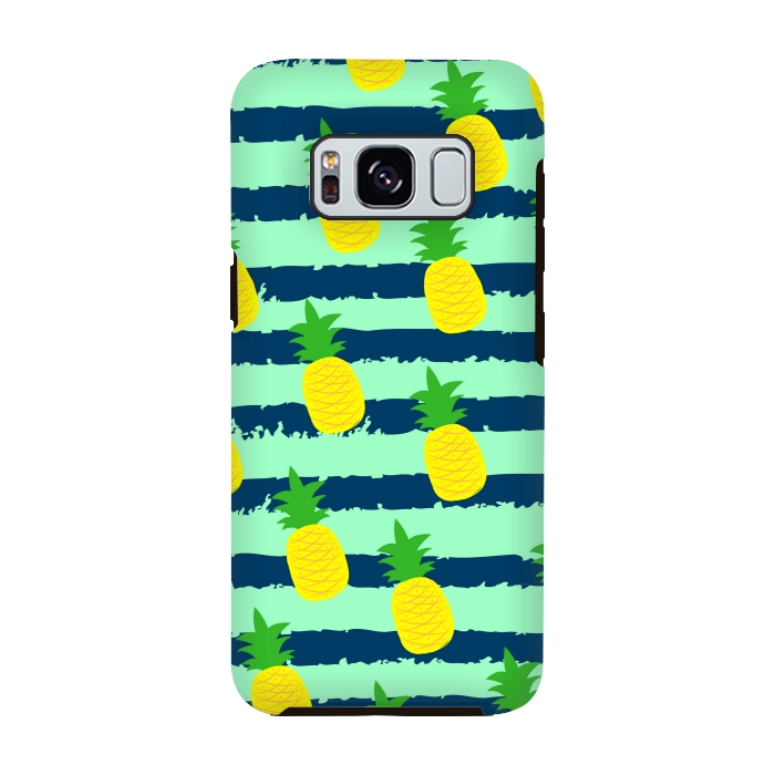 Galaxy S8 StrongFit summer pineapple pattern by MALLIKA