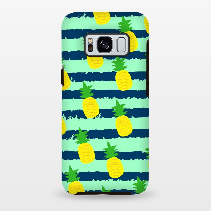 Galaxy S8 plus StrongFit summer pineapple pattern by MALLIKA