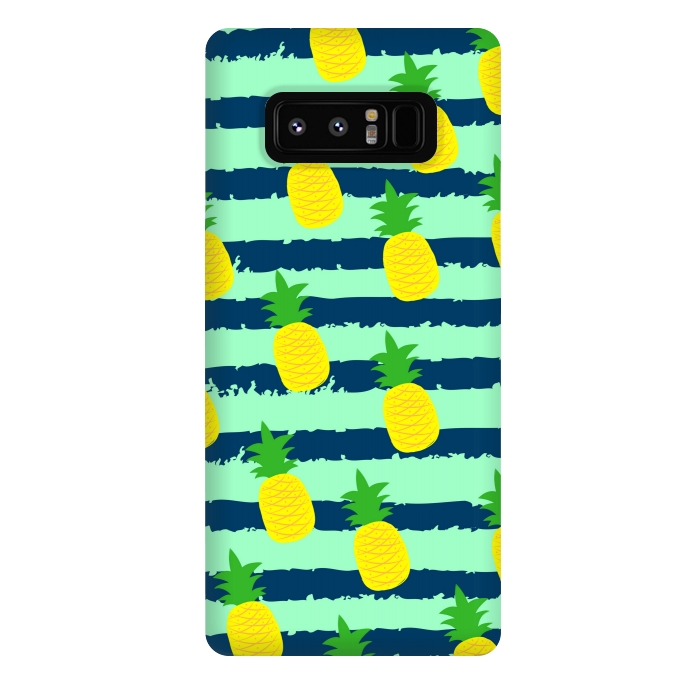 Galaxy Note 8 StrongFit summer pineapple pattern by MALLIKA