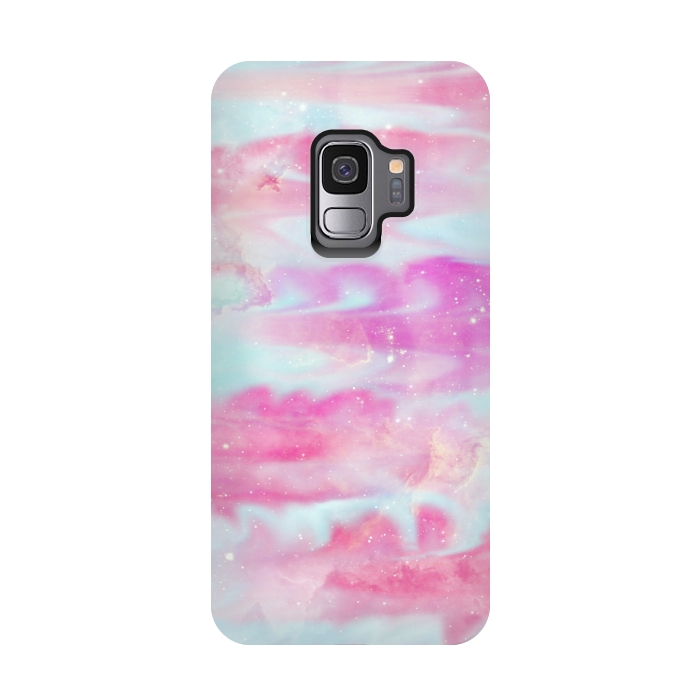 Galaxy S9 StrongFit Pink blue  by Jms