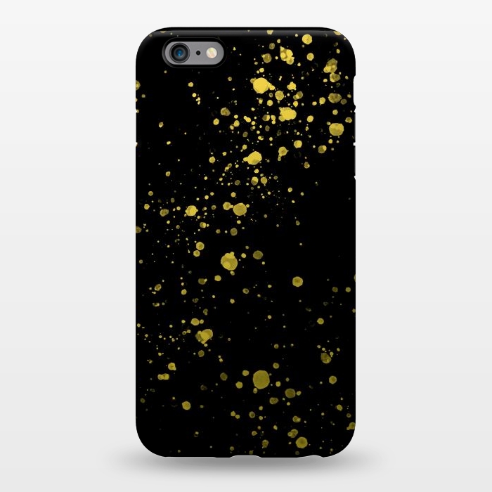 iPhone 6/6s plus StrongFit Gold and Black Splatter by Ashley Camille