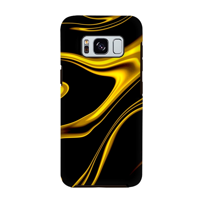 Galaxy S8 StrongFit Black and Gold by Ashley Camille