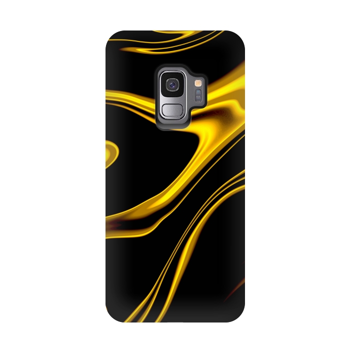 Galaxy S9 StrongFit Black and Gold by Ashley Camille