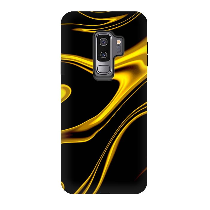 Galaxy S9 plus StrongFit Black and Gold by Ashley Camille