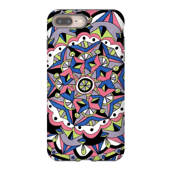iPhone 7 plus StrongFit Geometric Mandala by Laura K Maxwell