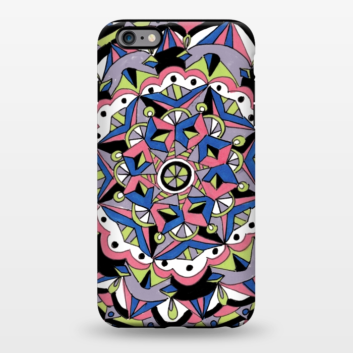 iPhone 6/6s plus StrongFit Geometric Mandala by Laura K Maxwell