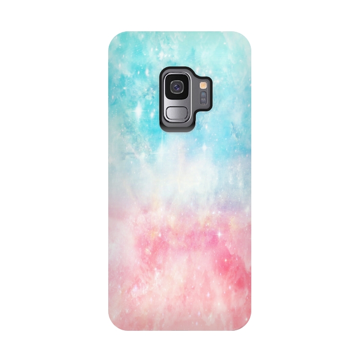 Galaxy S9 StrongFit Blue pink galaxy by Jms