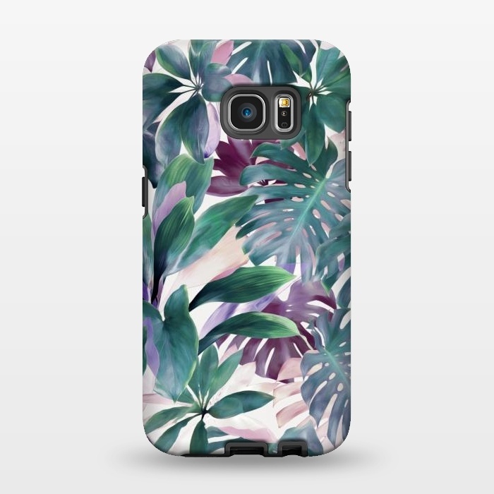 Galaxy S7 EDGE StrongFit Tropical Emerald Jungle by Micklyn Le Feuvre