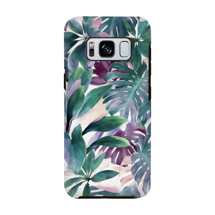 Galaxy S8 StrongFit Tropical Emerald Jungle by Micklyn Le Feuvre