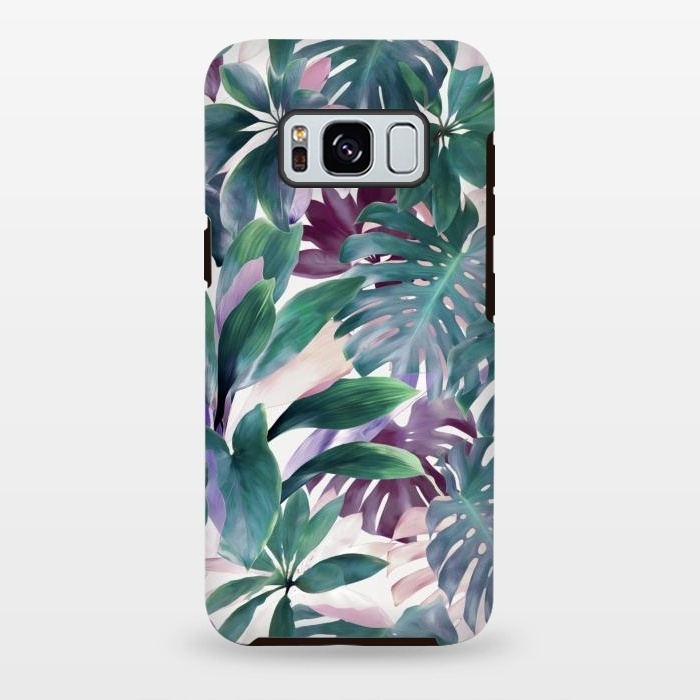 Galaxy S8 plus StrongFit Tropical Emerald Jungle by Micklyn Le Feuvre
