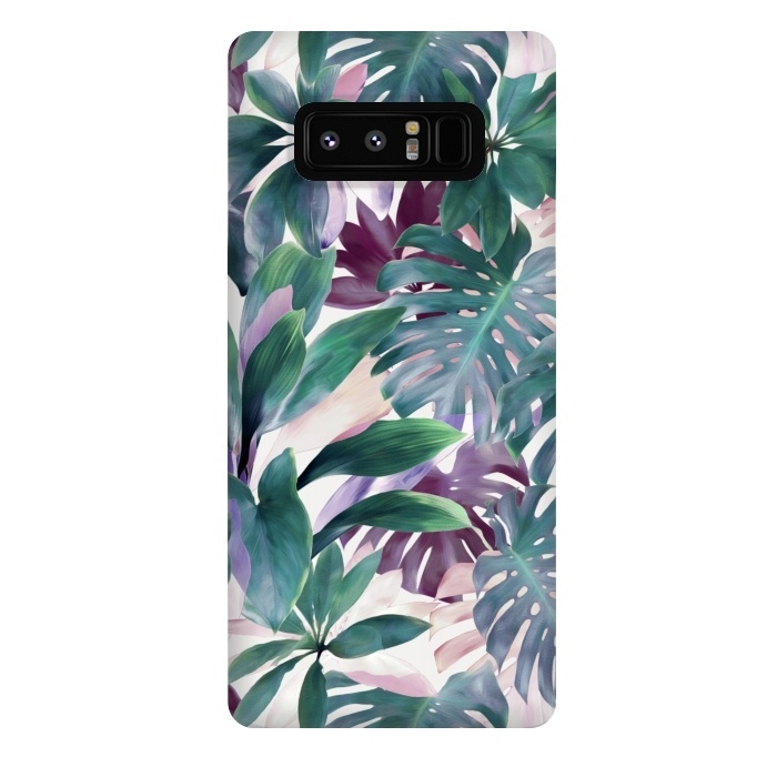 Galaxy Note 8 StrongFit Tropical Emerald Jungle by Micklyn Le Feuvre