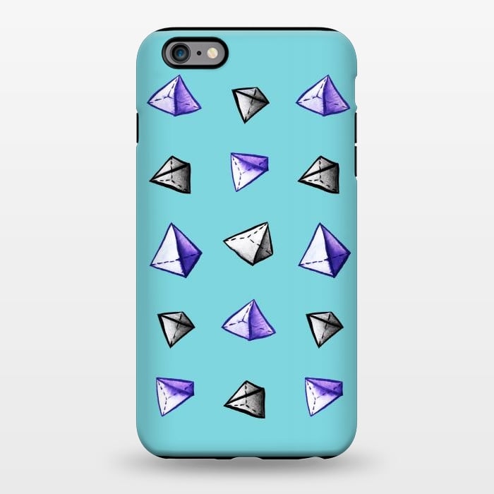 iPhone 6/6s plus StrongFit Geometric Watercolor Pyramid Pattern by Boriana Giormova