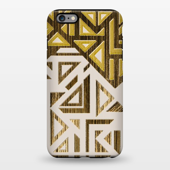 iPhone 6/6s plus StrongFit Geometric gold by Kashmira Baheti
