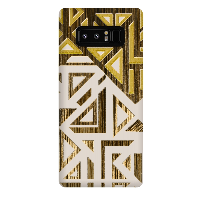 Galaxy Note 8 StrongFit Geometric gold by Kashmira Baheti