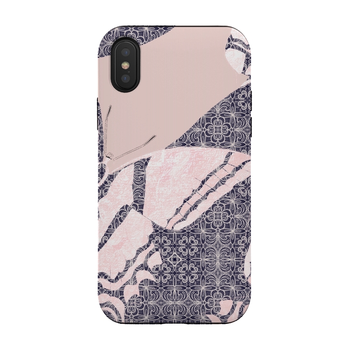 iPhone Xs / X StrongFit Rosy butterfly by Kashmira Baheti
