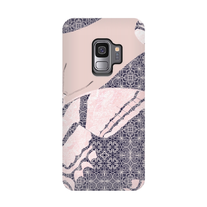 Galaxy S9 StrongFit Rosy butterfly by Kashmira Baheti