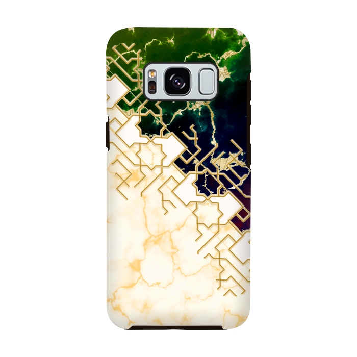 Galaxy S8 StrongFit Marble and ocean by Kashmira Baheti