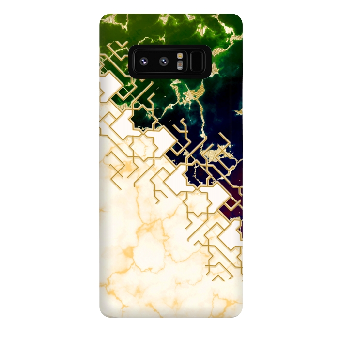 Galaxy Note 8 StrongFit Marble and ocean by Kashmira Baheti