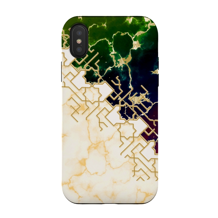 iPhone Xs / X StrongFit Marble and ocean by Kashmira Baheti