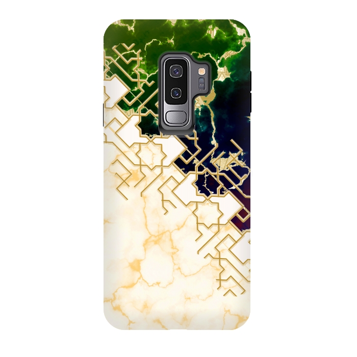 Galaxy S9 plus StrongFit Marble and ocean by Kashmira Baheti