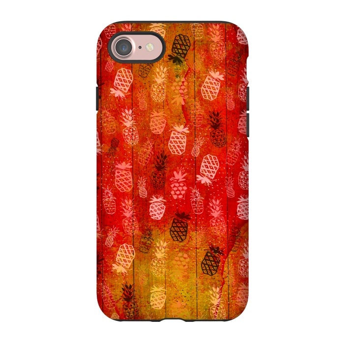 iPhone 7 StrongFit Pineapples in Summer by Rossy Villarreal