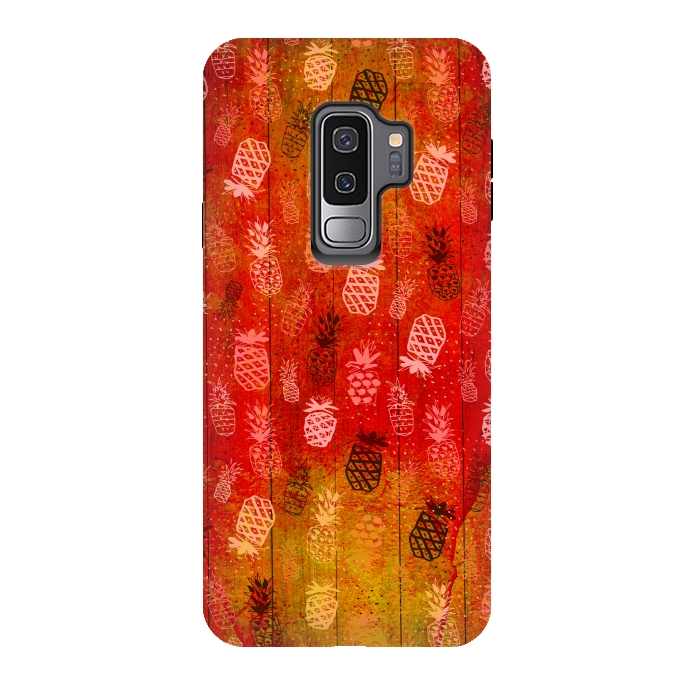 Galaxy S9 plus StrongFit Pineapples in Summer by Rossy Villarreal