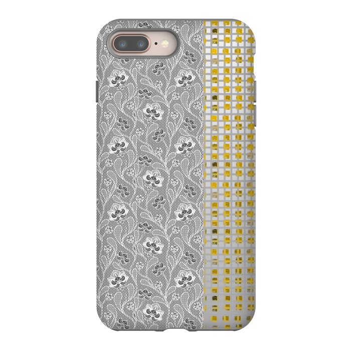 iPhone 7 plus StrongFit Lace and gold by Kashmira Baheti