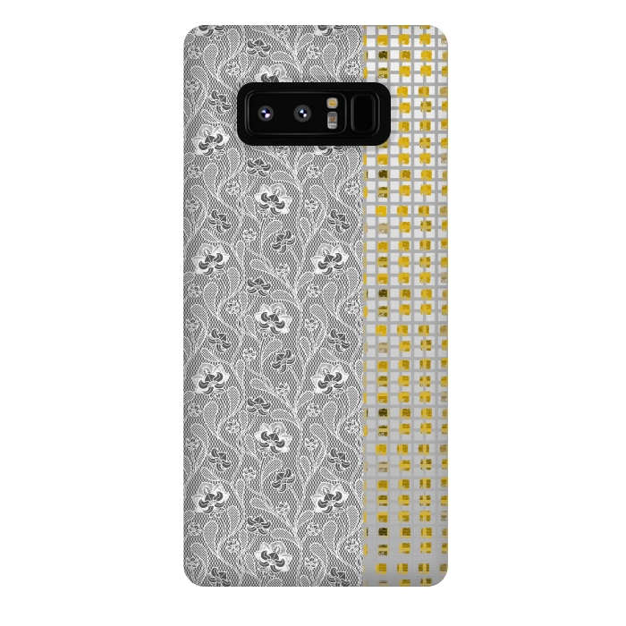 Galaxy Note 8 StrongFit Lace and gold by Kashmira Baheti