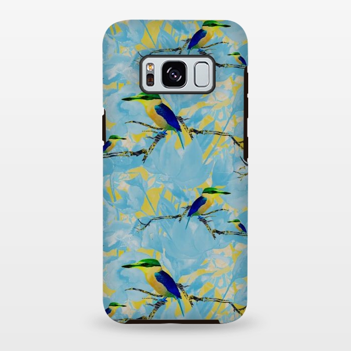 Galaxy S8 plus StrongFit Cool kingfishers by Kashmira Baheti