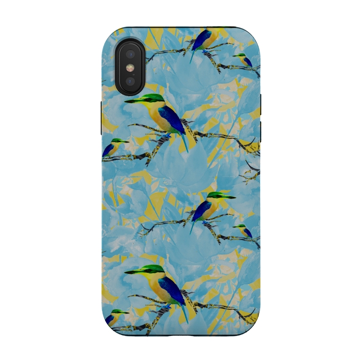 iPhone Xs / X StrongFit Cool kingfishers by Kashmira Baheti