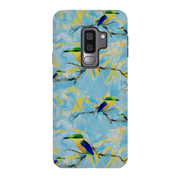 Galaxy S9 plus StrongFit Cool kingfishers by Kashmira Baheti