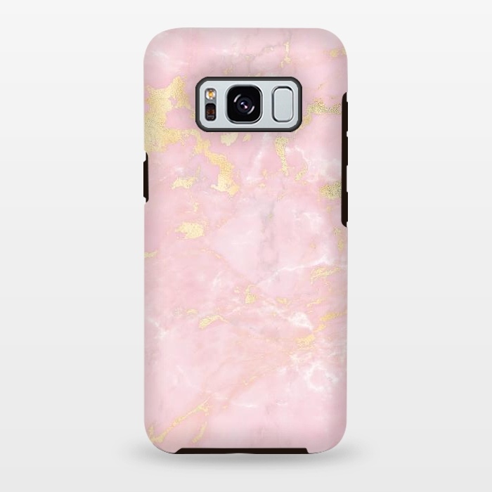 Galaxy S8 plus StrongFit Metal Gold on Tender Pink Marble by  Utart