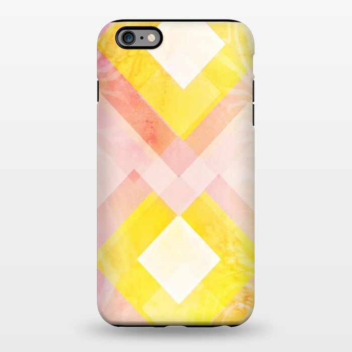 iPhone 6/6s plus StrongFit Pink yellow pattern by Jms